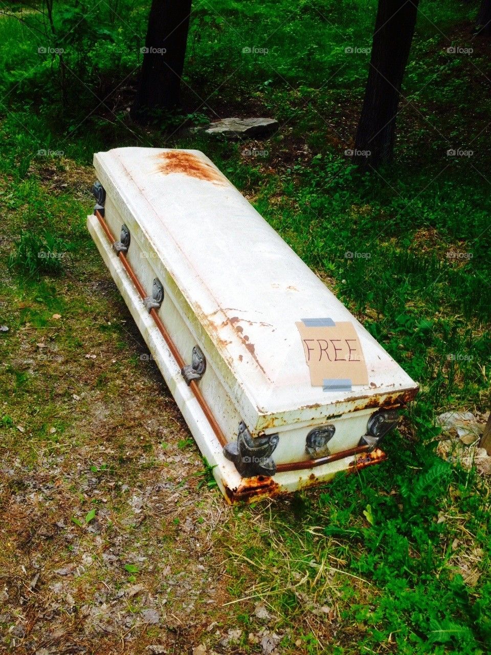 Rusty casket