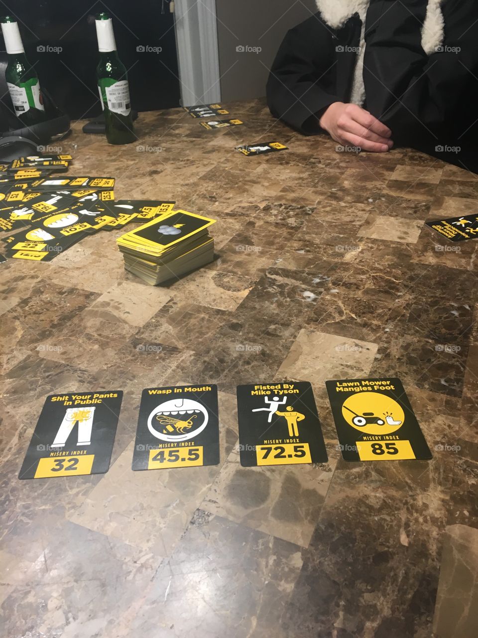 Playing a game called shit happens 