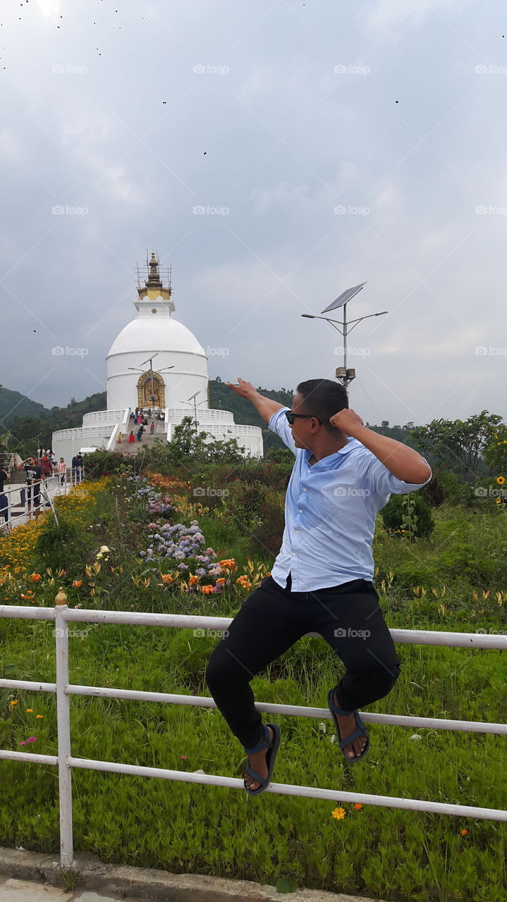 pointing peace pagoda