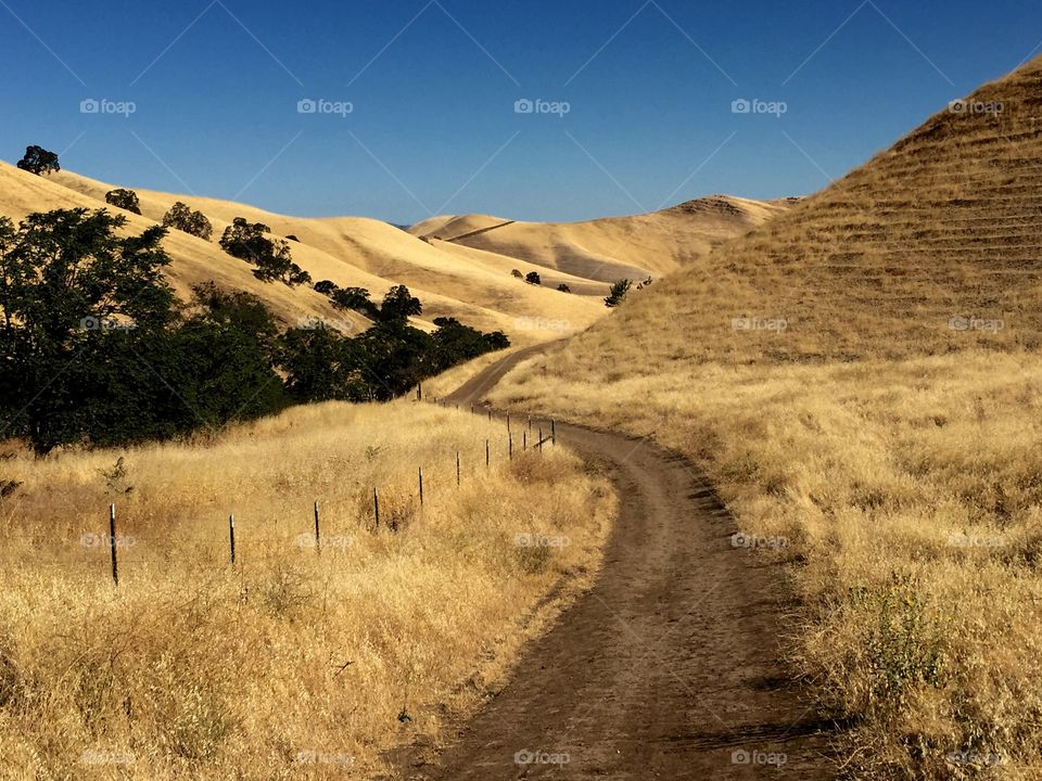 Empty road on mountain