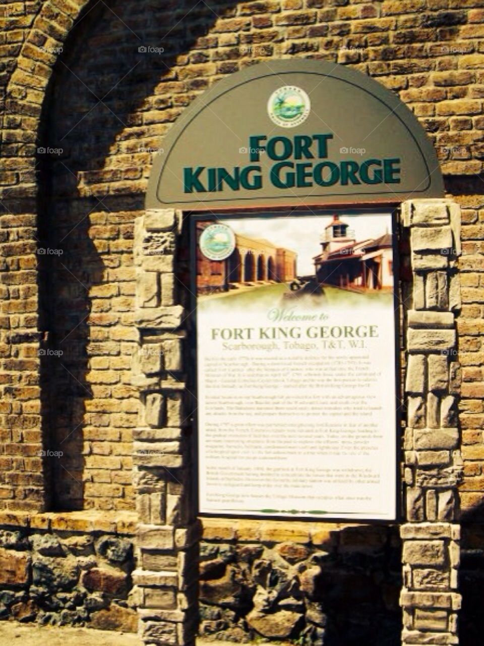 Fort King George . Tobago 