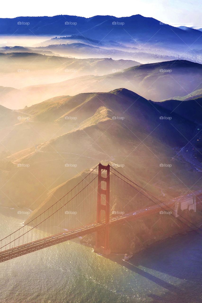 When the golden bridge turns golden 