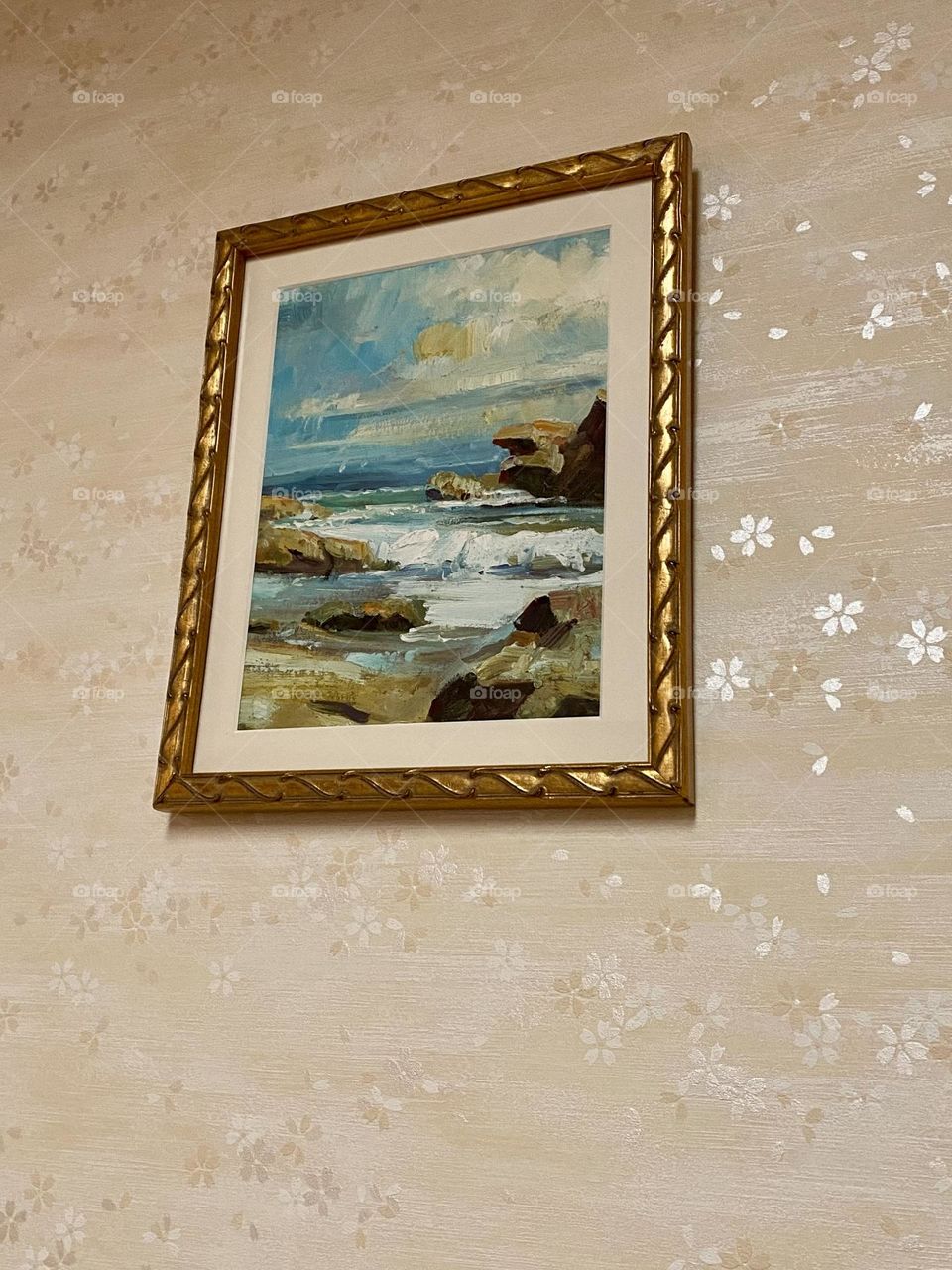 Old painting on the wall