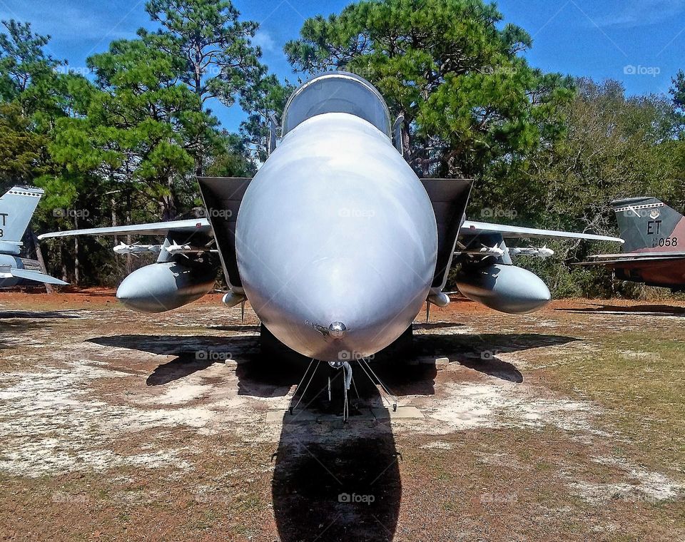 Eglin air force base Niceville Florida Sunday stroll around war machines air plans guns