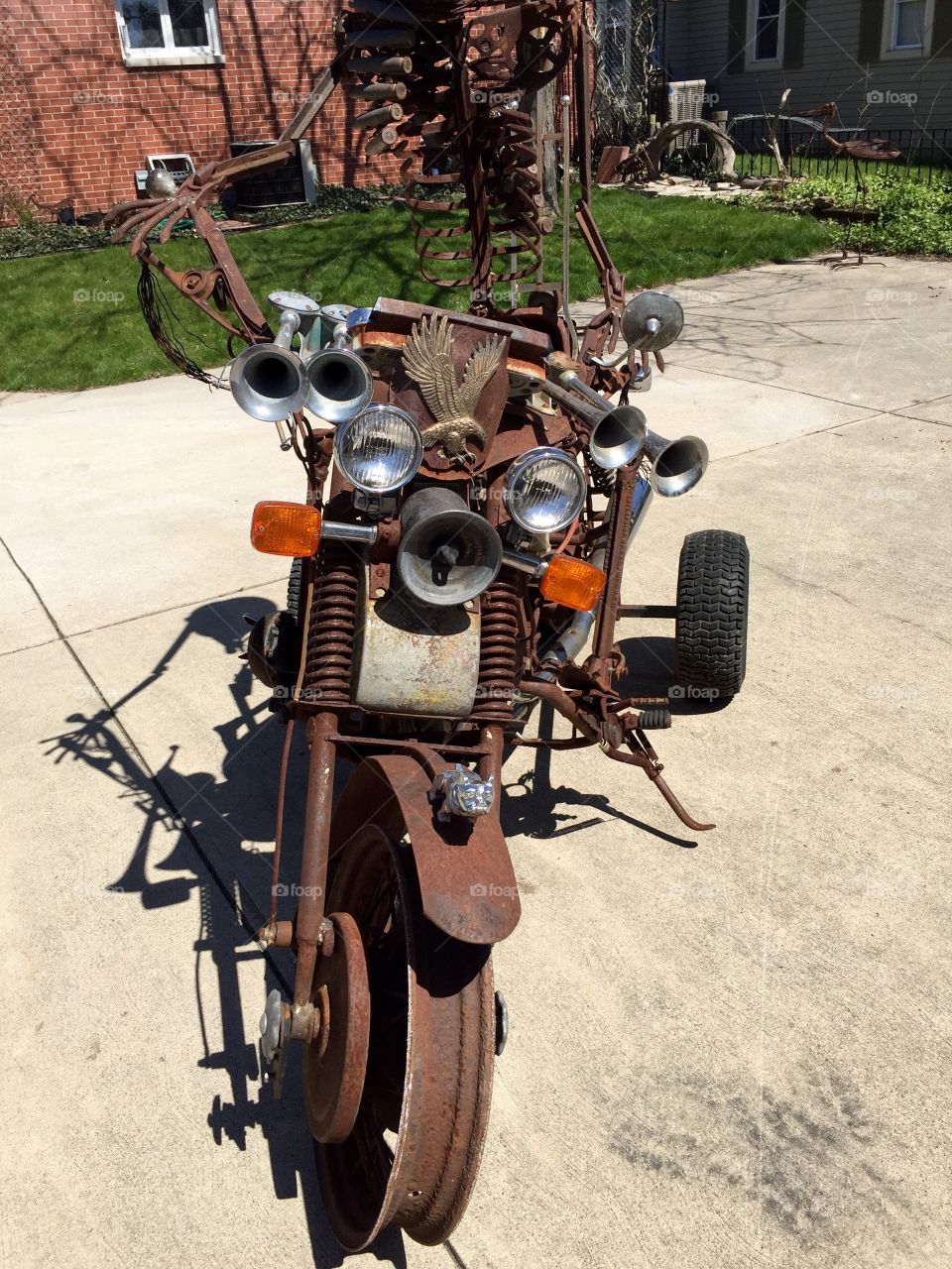 Rusty Old Motorcycle 