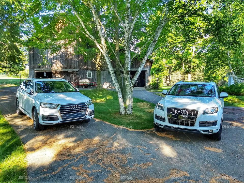 Audi Q7 old versus new 2013 & 2008