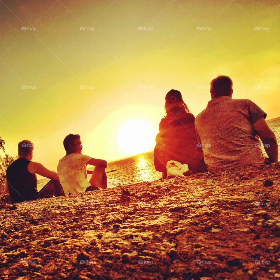 Sunset by Hjälmaren