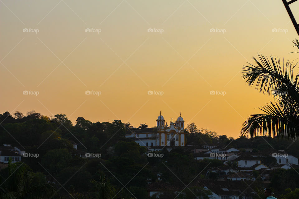 Sunset in the countryside