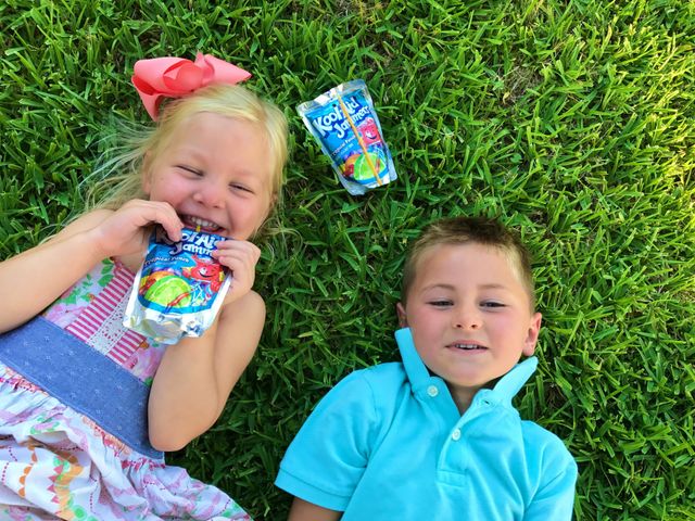 Cool juice on a hot summer day