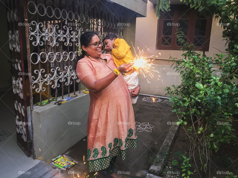 Diwali celebration at home