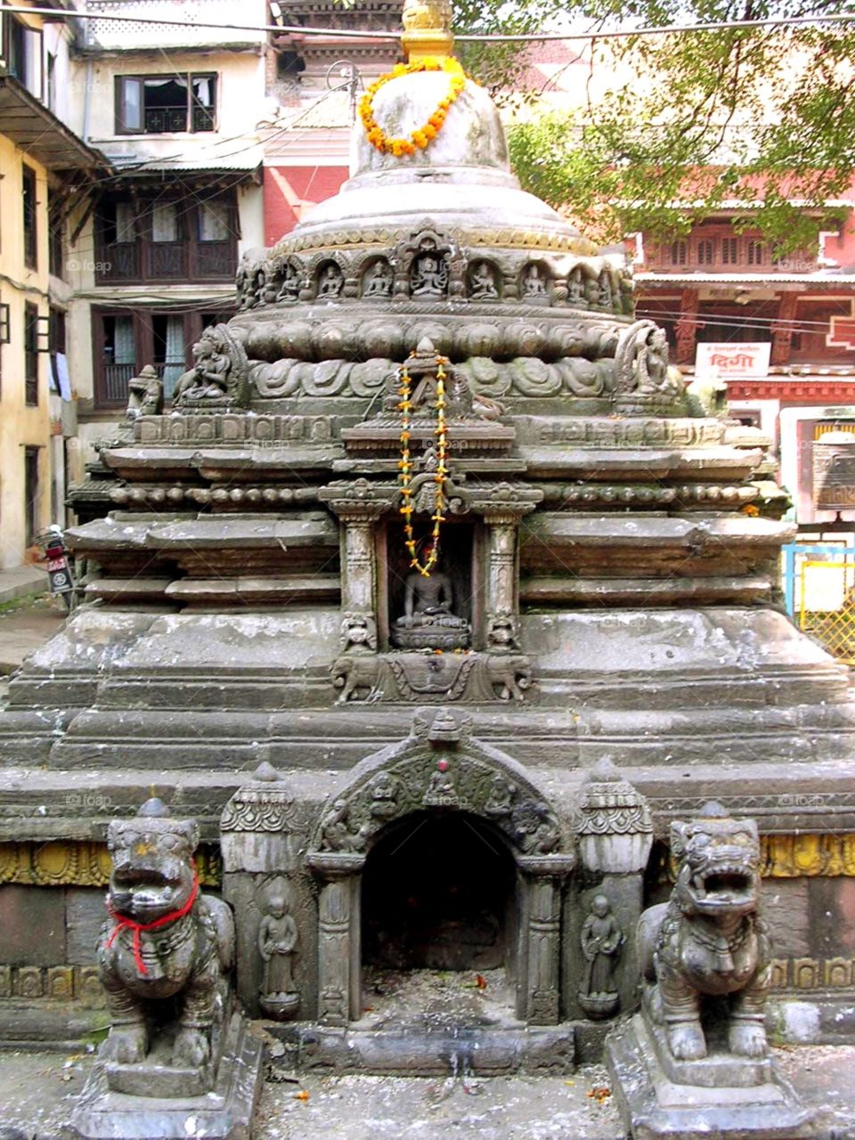 Hindu shrine, Kathmandu, before the earthquake 