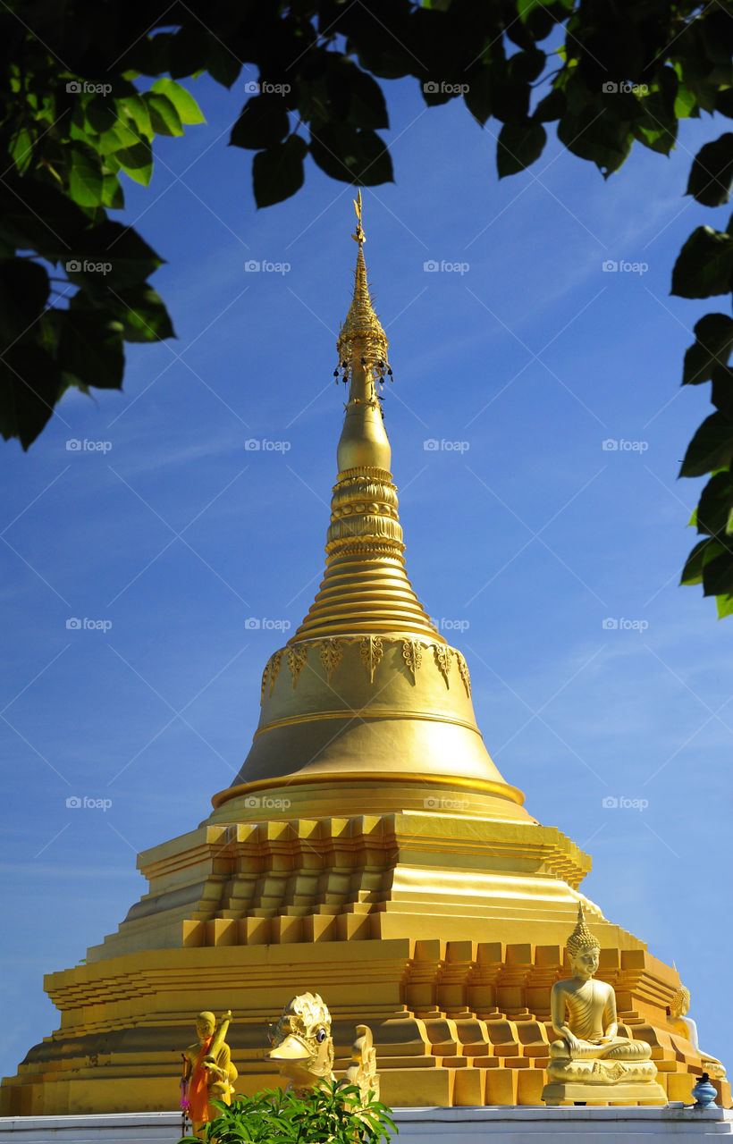 The pagoda Thailand with Burmese style.