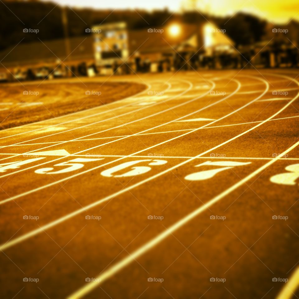 A race track at a high school.