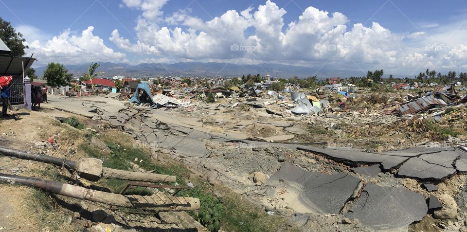 earthquake & tsunami 2018 in Palu Indonesia