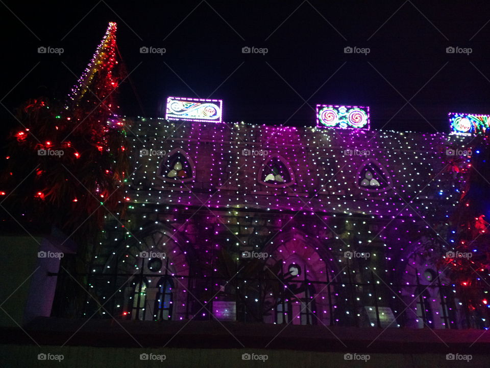 sant Andrews church at Christmas