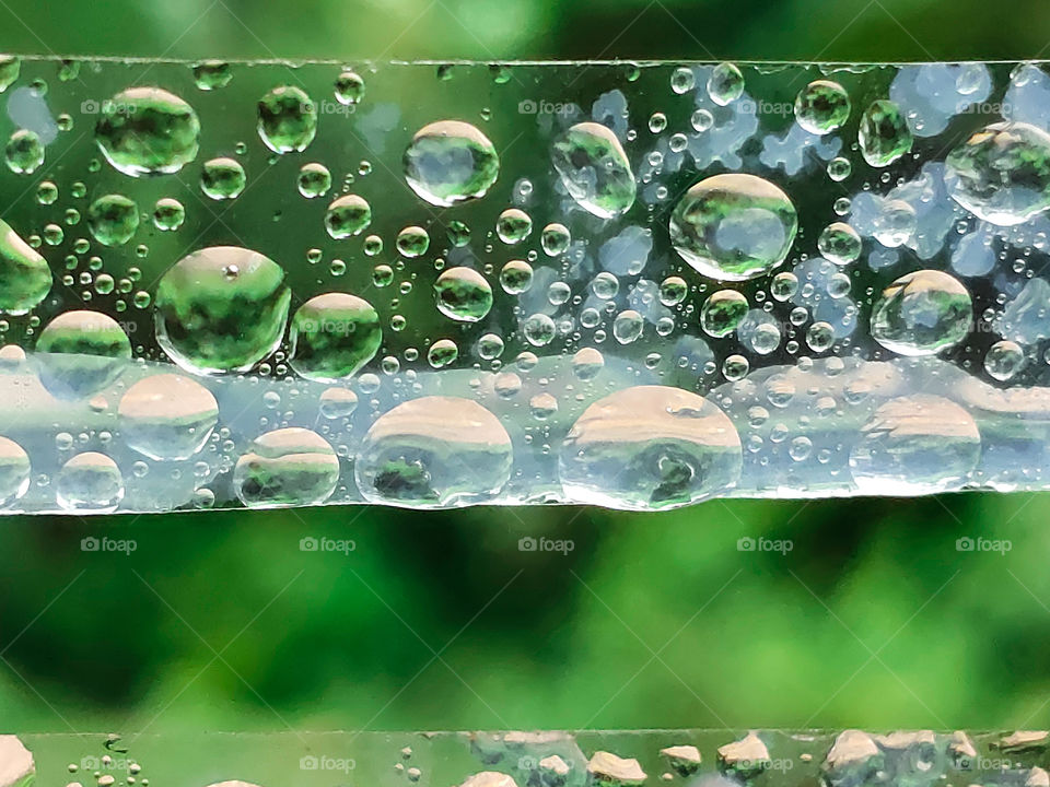 Natural water in Human made plastic