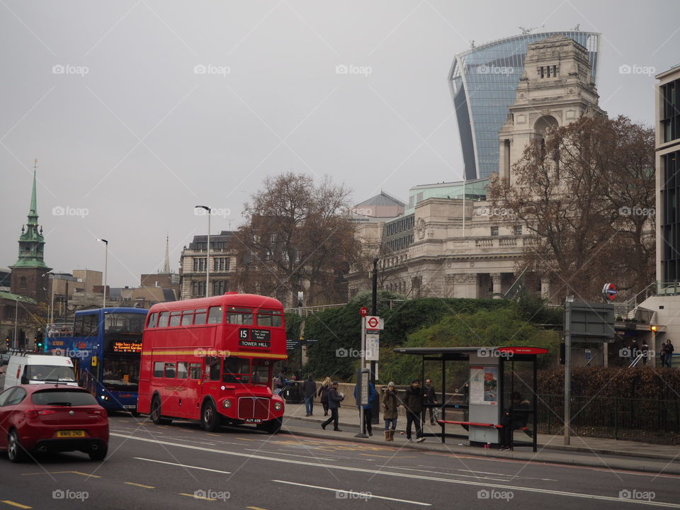 London double decker bus