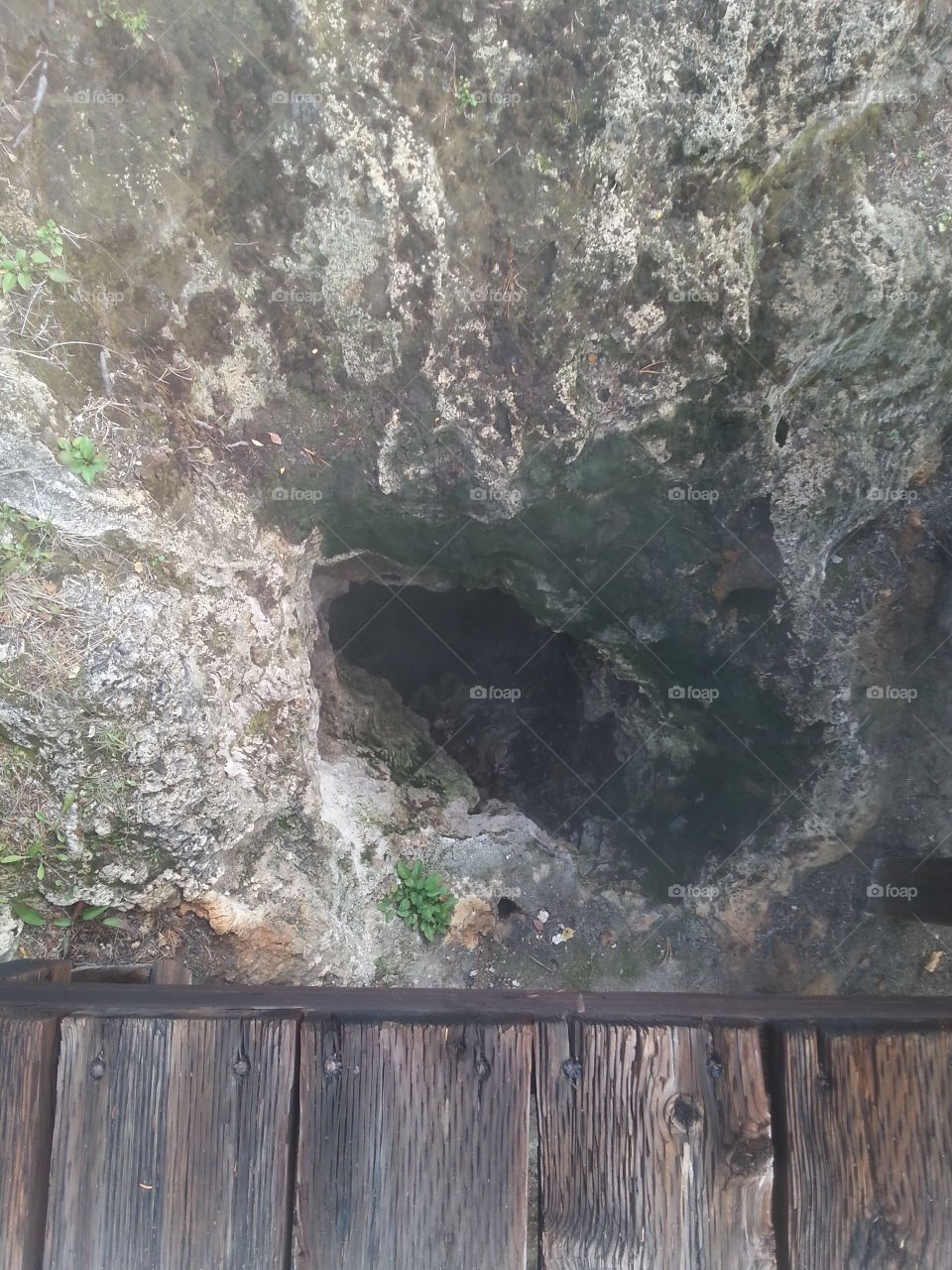 Cave leading to hot springs