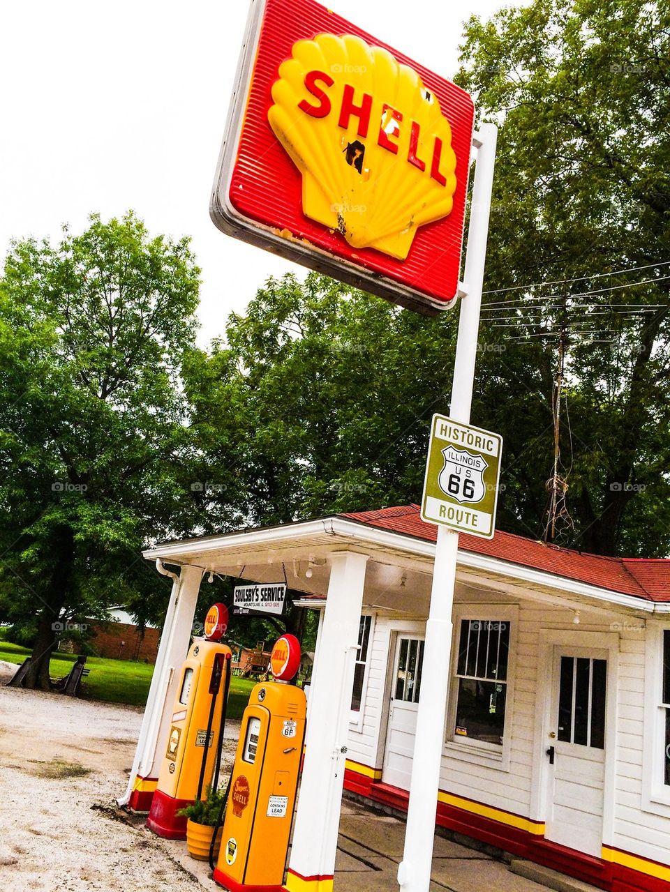 Vintage Shell Station