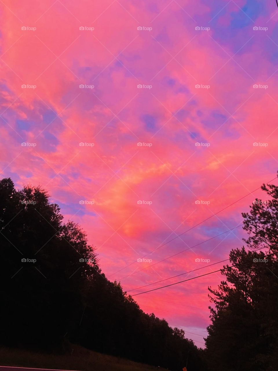 Georgia sunset sky
