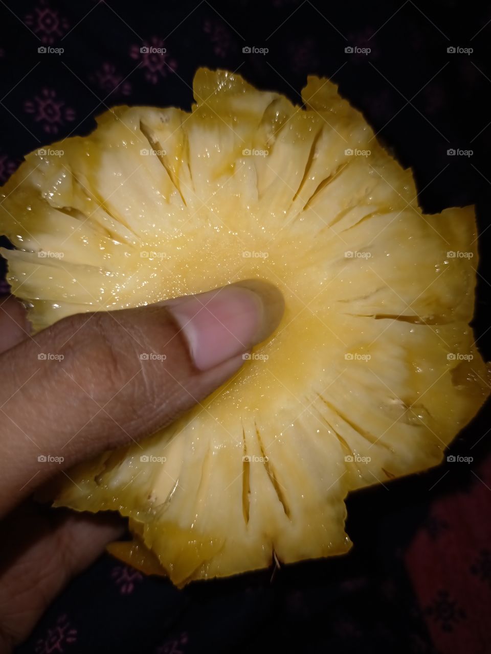fresh pineapple from my garden