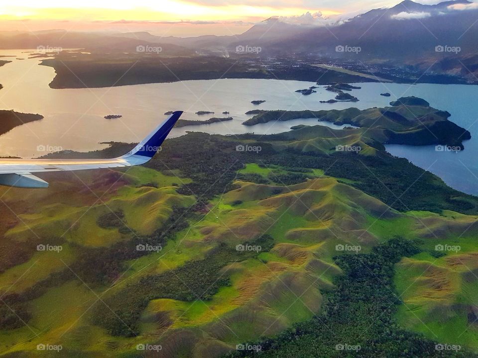 sentani lake from the