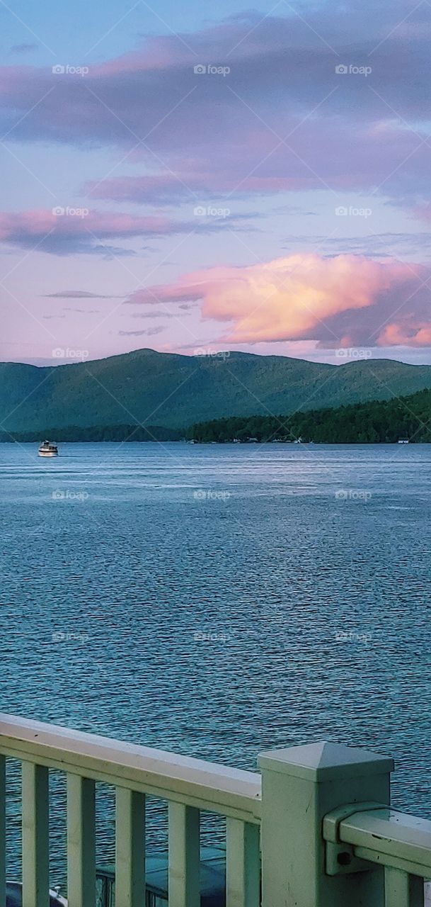 A ship in the distance!