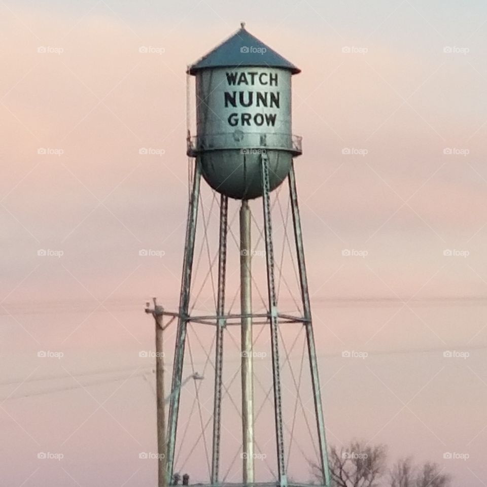 Old water tower for Nunn Wyoming