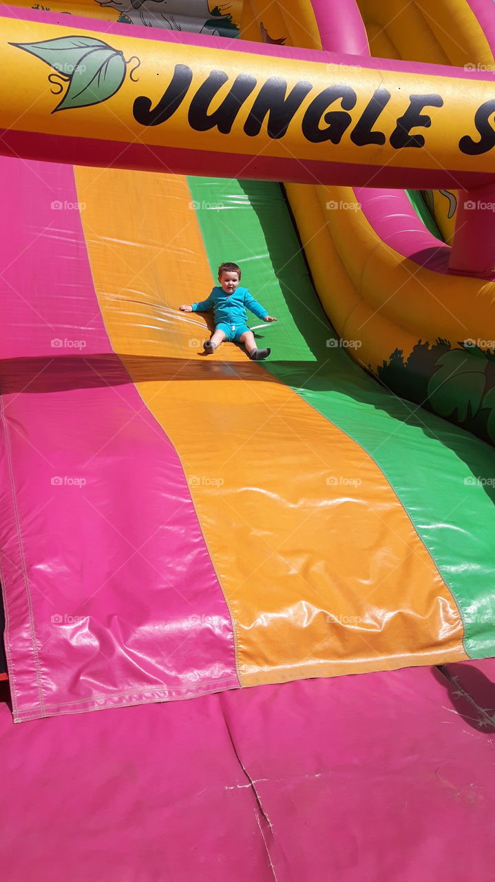 bouncy slide summer time galaday