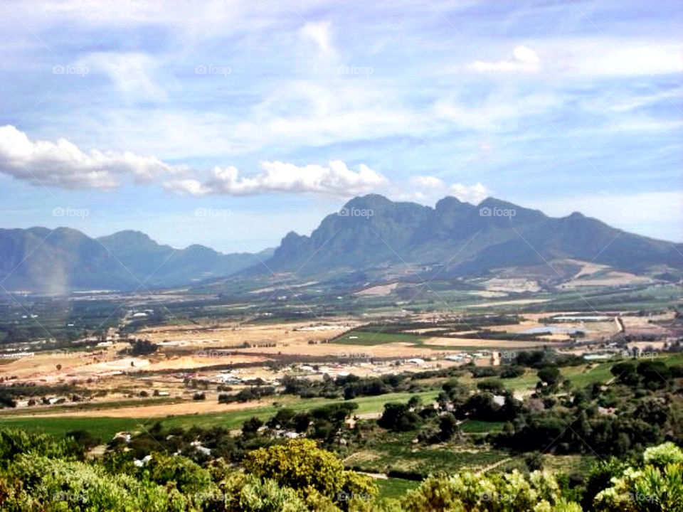 landscape range trees mountains by llotter