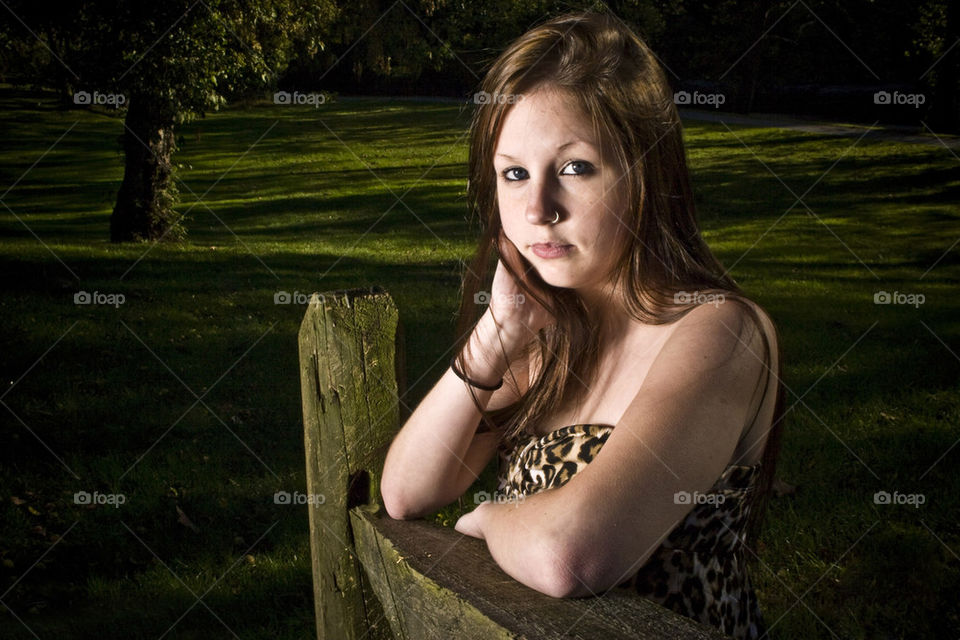 girl in trees