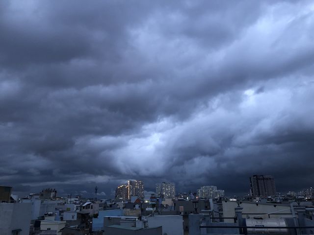 Warning the rain is about to come