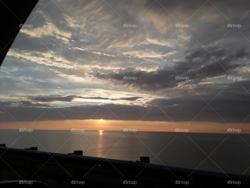 lake erie summer sunset