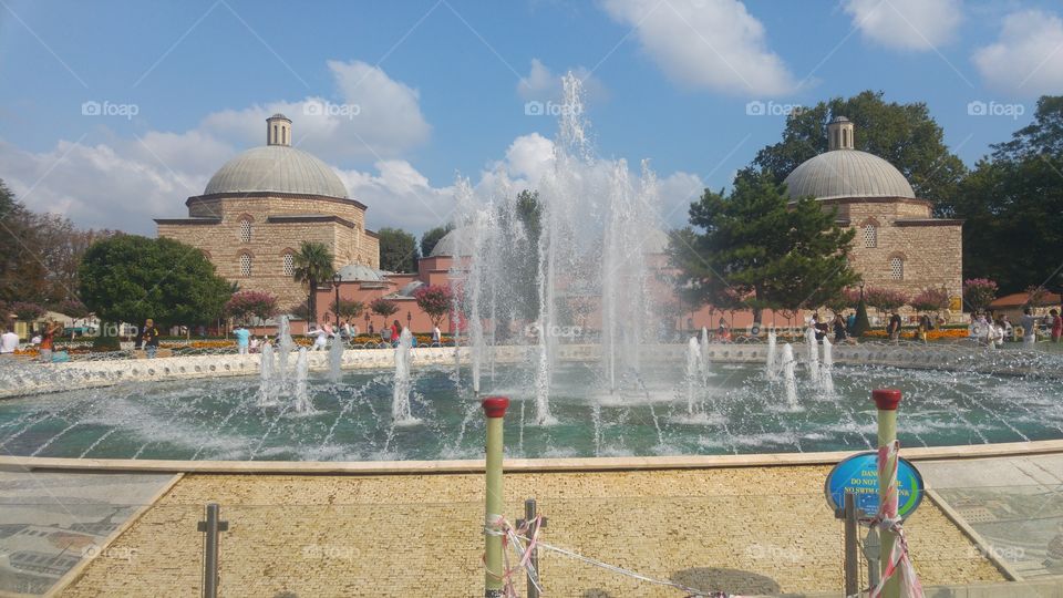Fountains and water