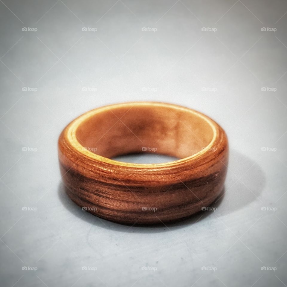 Hand crafted wooden ring