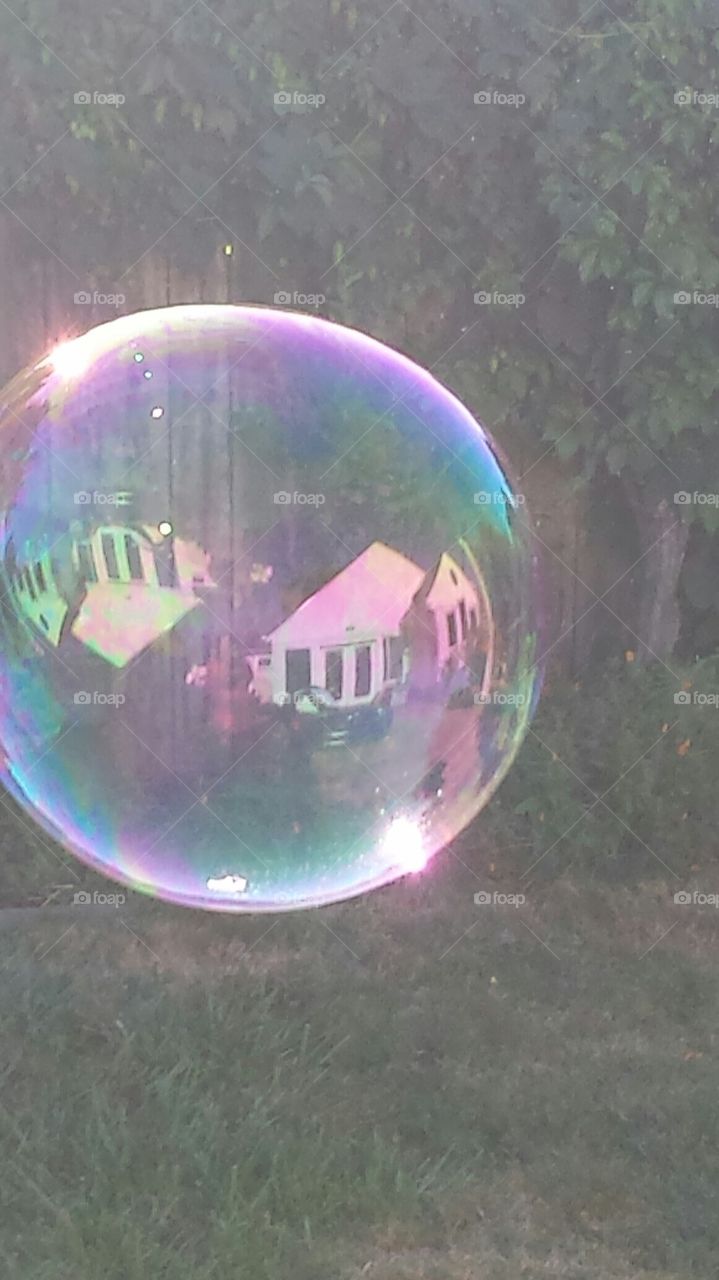 reflected bubble