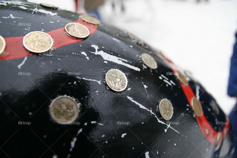 Sculpture with Coins 