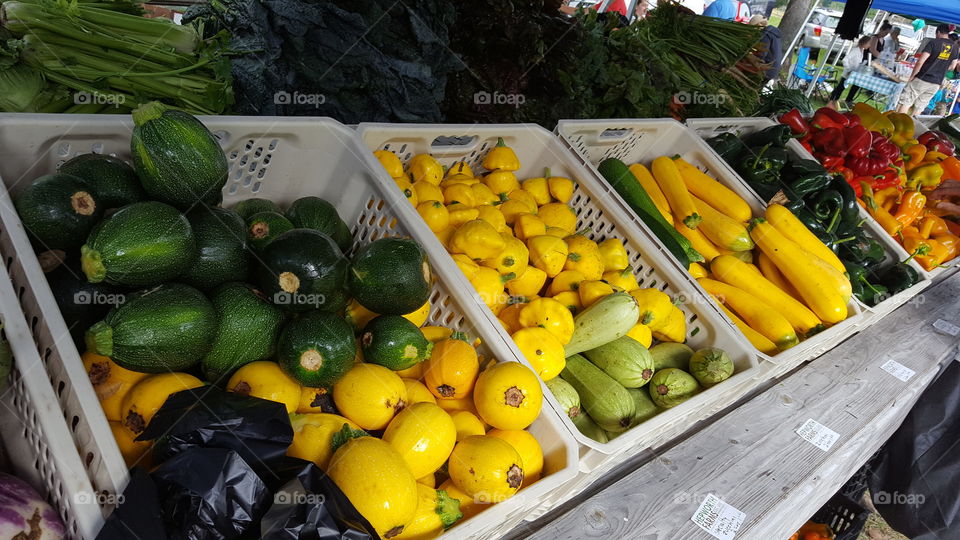 Vegetables - peppers and squash