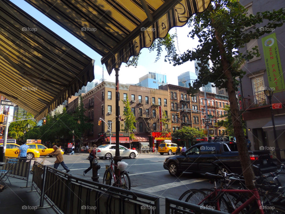 sidewalk new york cafe manhatten by graham.harris