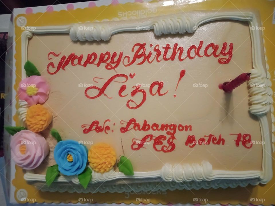 A MOCHA CHIFFON FLAVORED CAKE FOR THE CELEBRANT,,