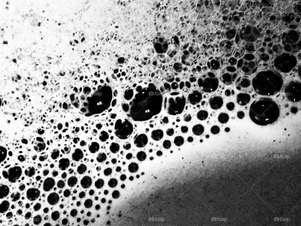 Soap bubbles in bath