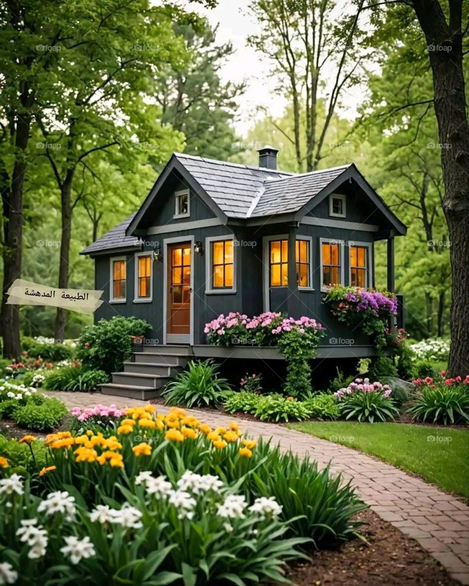 Glory be to God, the magnificent and picturesque view and the natural green trees are a view that is nothing more wonderful than it