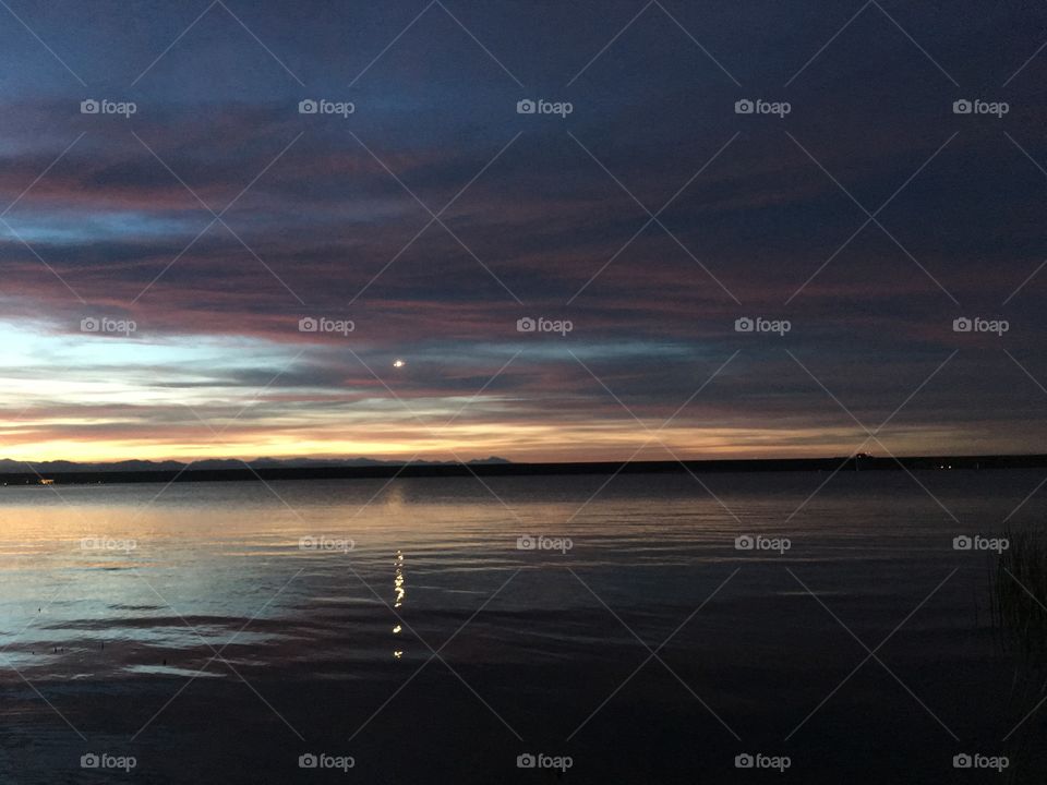 Sunset, Water, Dawn, Dusk, No Person