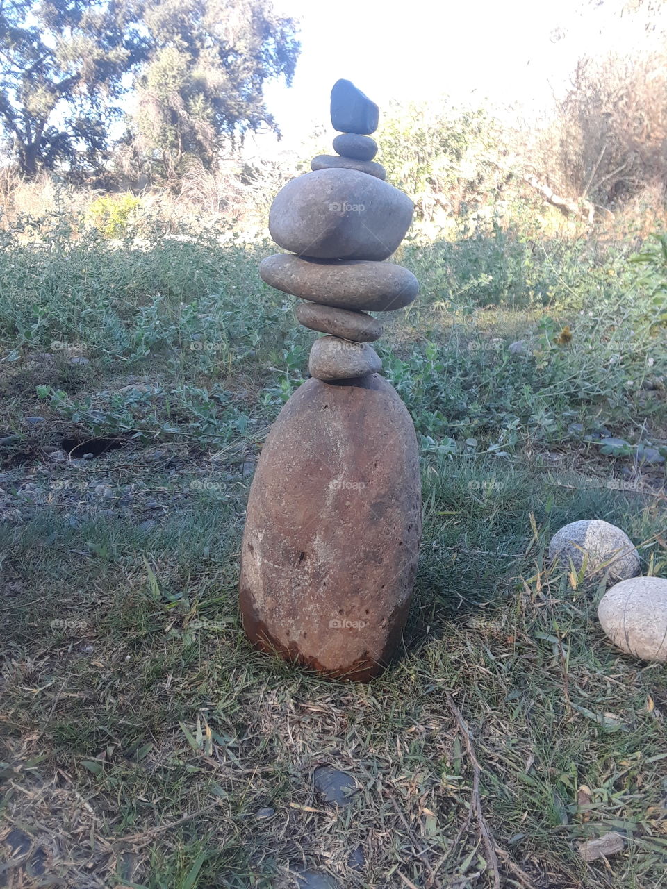 Rock stacking