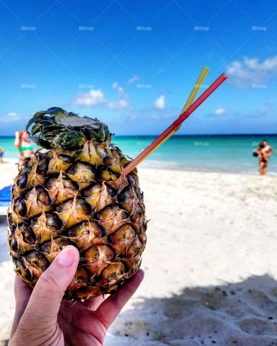 Chilling on a Cuba beach