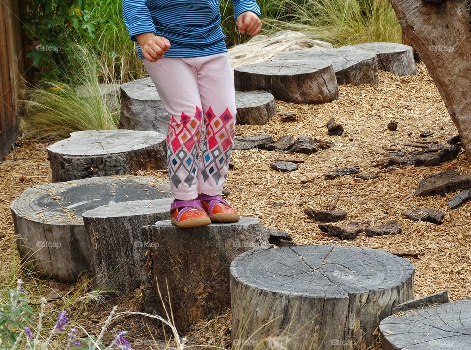 Cautious Footsteps. Stepping Carefully Amid Stepping Stones
