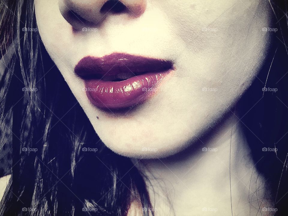 lips of a woman