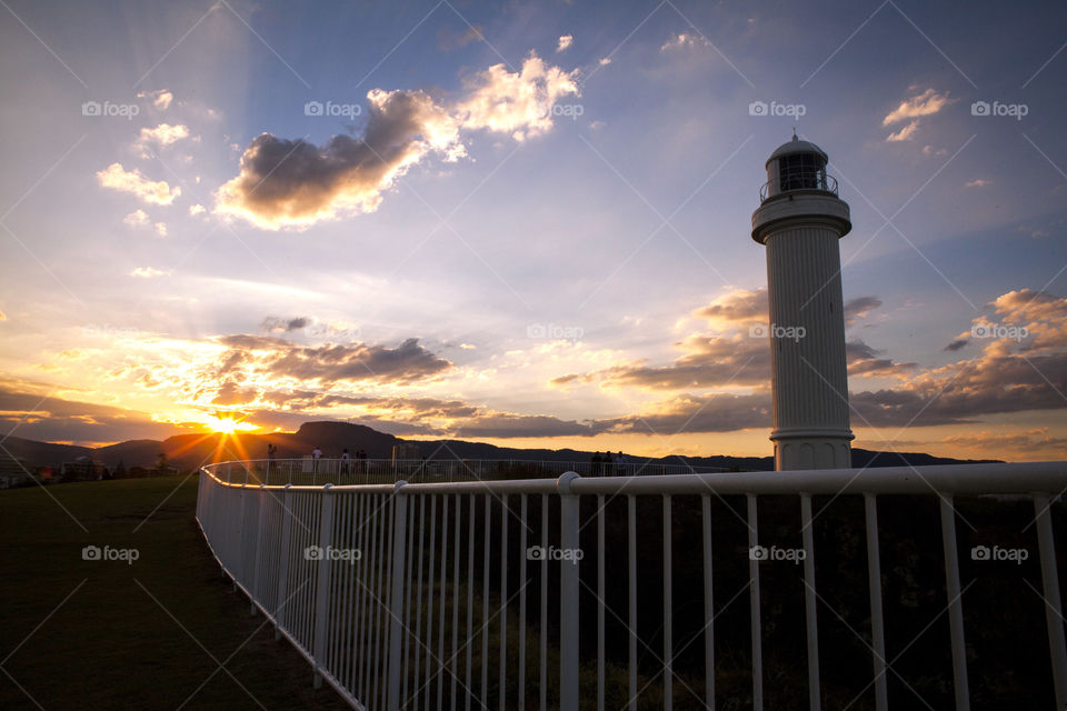 Sunset at Wollongong Head Lighthouse, NSW, Australia