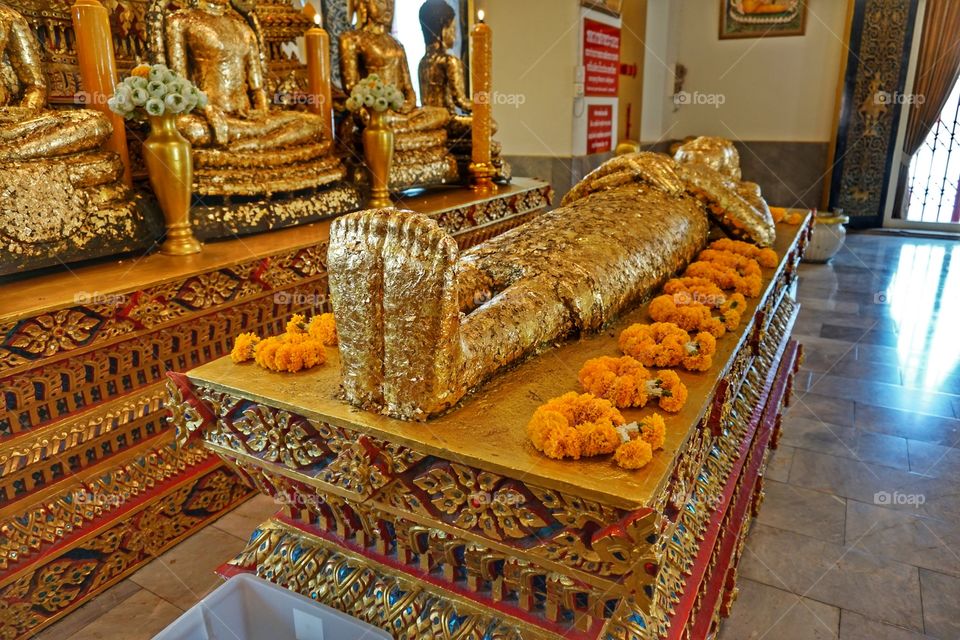 Wat Phra Non , Suphunburi.