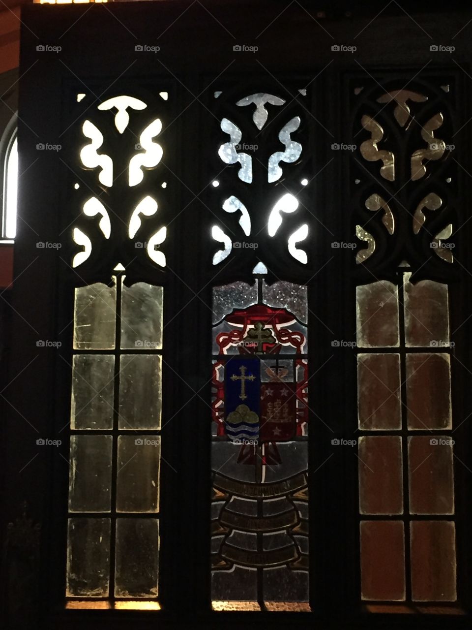 Cathedral of the Holy Cross, Boston Massachusetts, door, atainglass, Catholic symbolism-